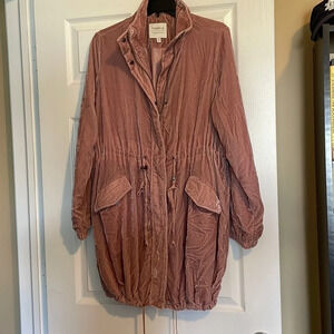 Torrid women’s velvet anorak pink jacket size medium Torrid 00